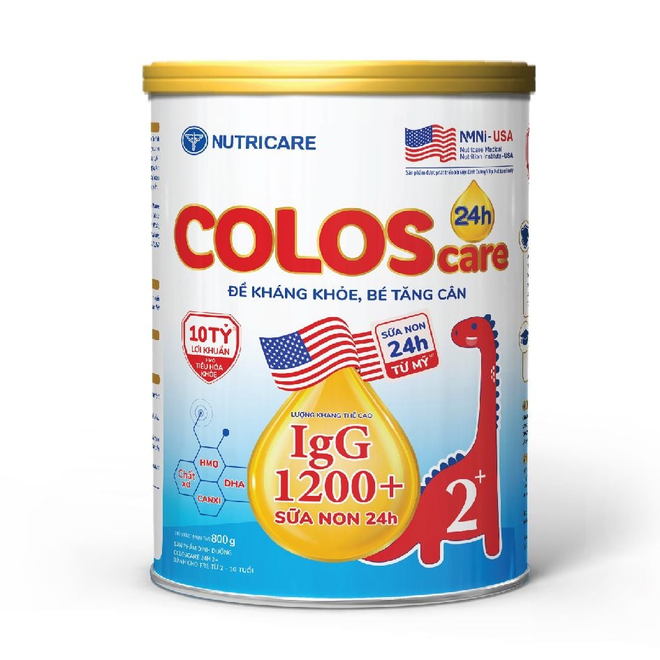 Sữa Bột ColosCare Sữa Non 24h 2+ 800g ( Trên 2 Tuổi)
