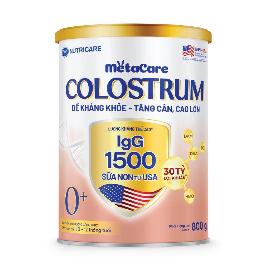Sữa Bột Metacare Colostrum 0+ 800g (0-12 Tháng)