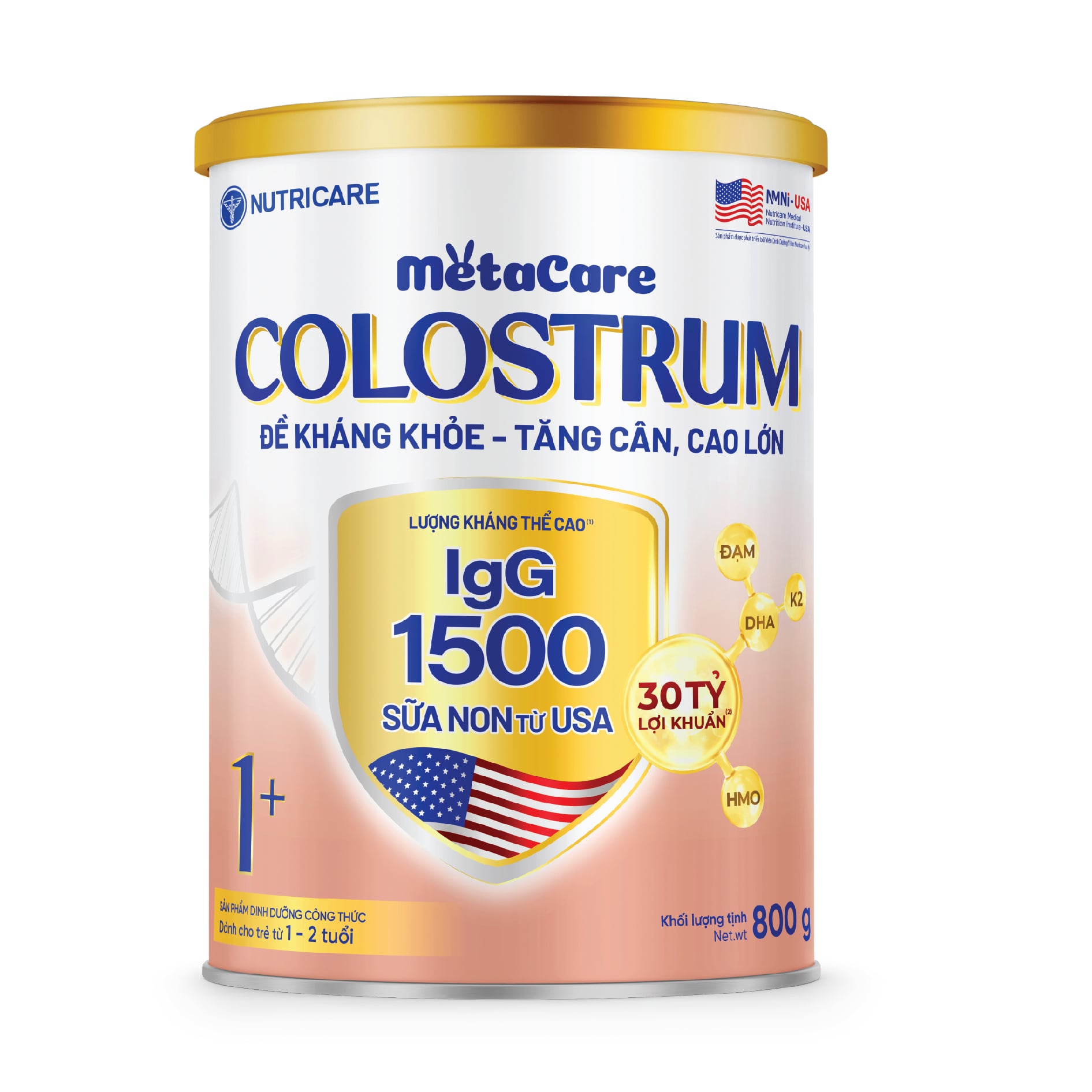 Sữa Bột Metacare Colostrum 1+ 800g (1-2 Tuổi)