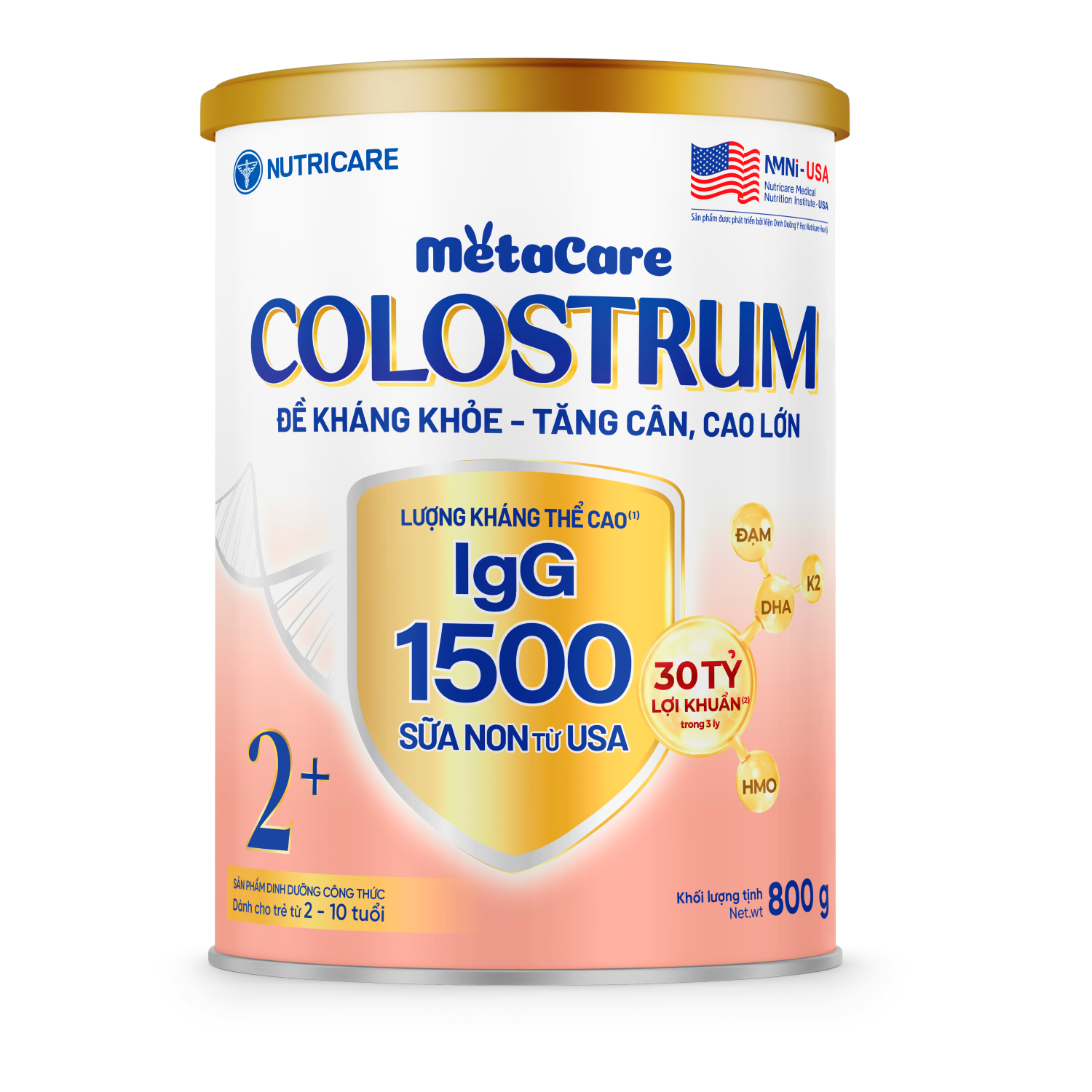 Sữa Bột Metacare Colostrum 2+ 800g (Trên 2 Tuổi)