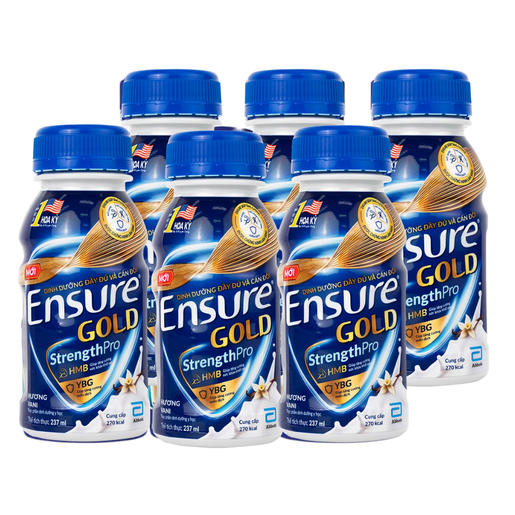 Sữa tăng cường sức khỏe tăng cường miễn dịch Ensure Gold Vani 237ml