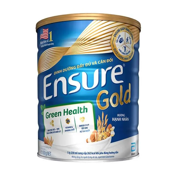 Sữa Ensure Gold Đạm Thực Vật Hương Hạnh Nhân 800g