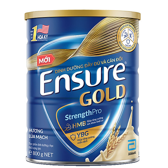 Sữa bột Ensure Gold Lúa Mạch 800g