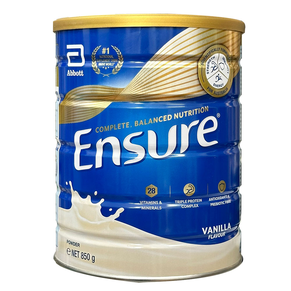 Sữa bột Ensure Úc 850g Vani, Ensure Úc nội địa