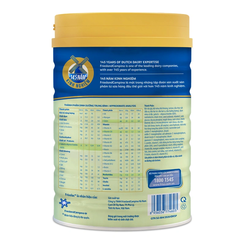 Sữa Friso Gold Số 2 850g (6-12 Tháng)