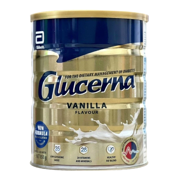 Sữa Glucerna Úc 850g Cho Người Tiểu Đường – Nhập Khẩu Chính Hãng