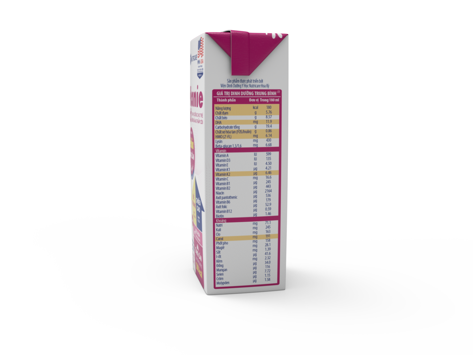 Thùng 48 Hộp Sữa Pha Sẵn Hanie Kid Hộp 180ml (Cho Bé Trên 1 Tuổi)