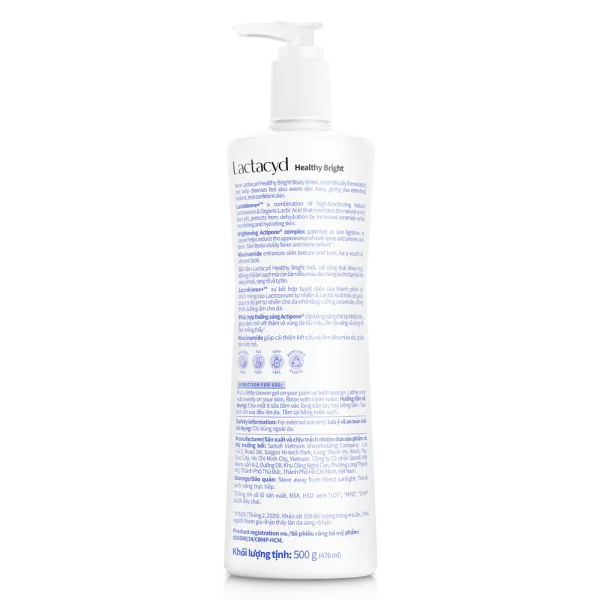 Sữa tắm Lactacyd Healthy Bright 500ml