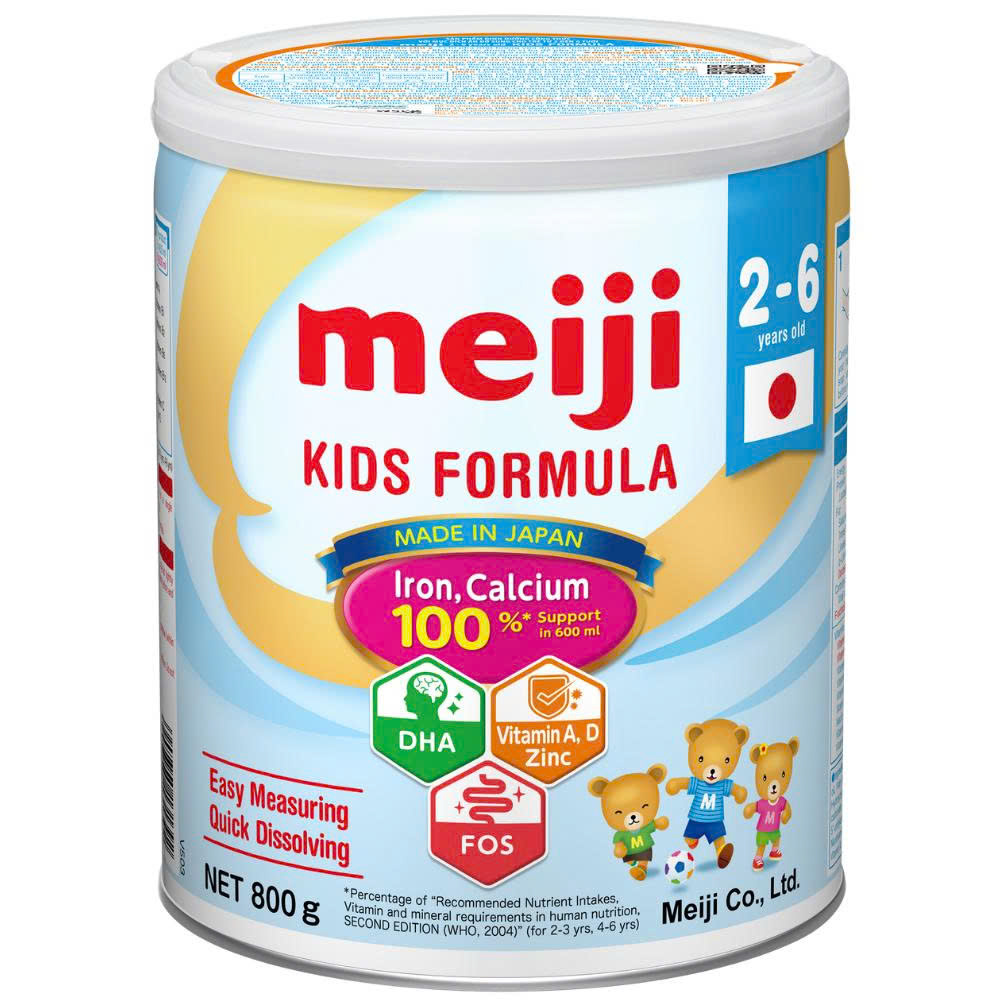 Sữa Meiji Kids Formula Lon 800g Cho Bé 2-6 Tuổi Chính Hãng