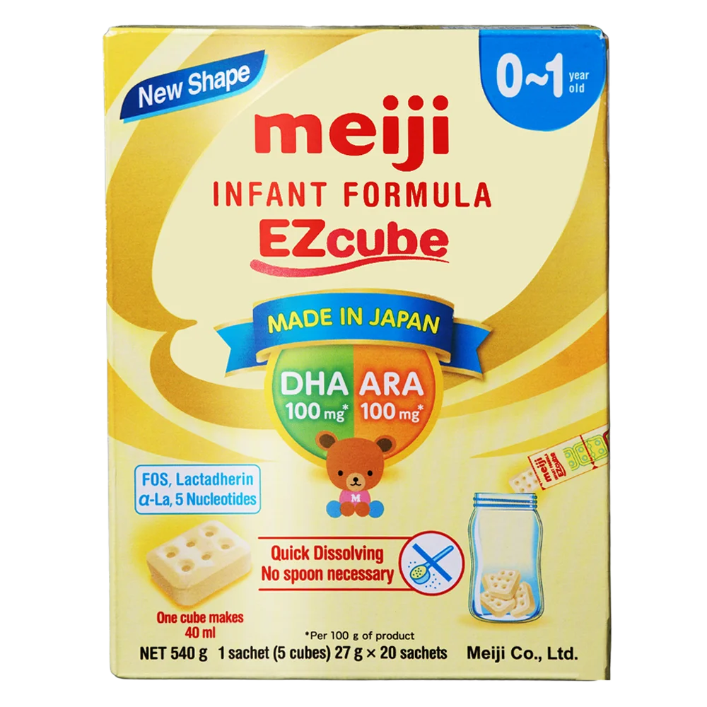 Sữa bột dạng thanh Meiji Infant Formula Ezcube 540g (0 - 12 tháng)