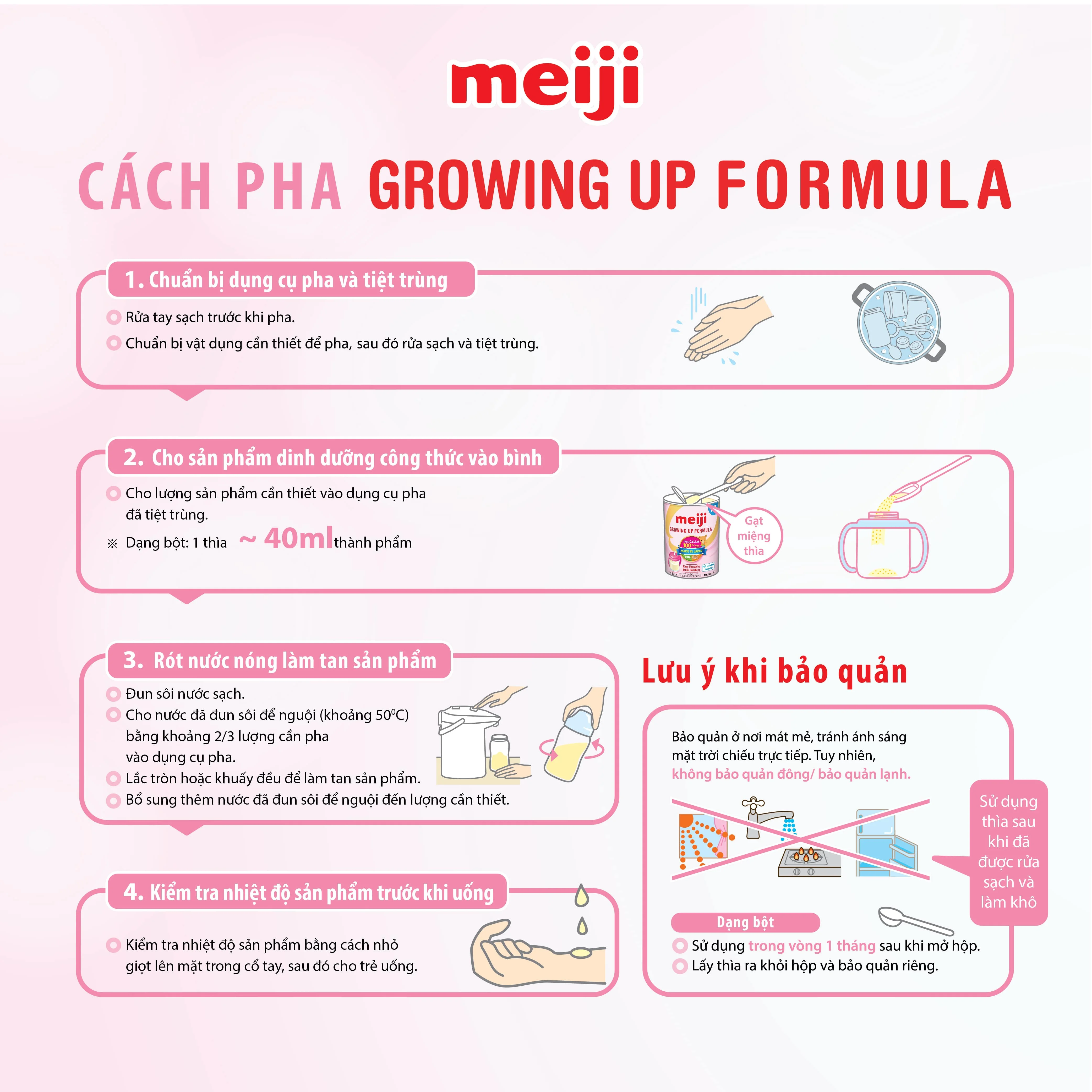 Sữa Bột Meiji Infant Formula Lon 800g (0 - 12 tháng)