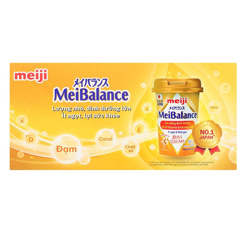 Sữa cân bằng dinh dưỡng Meiji Meibalance hương ngũ cốc hộp 125ml