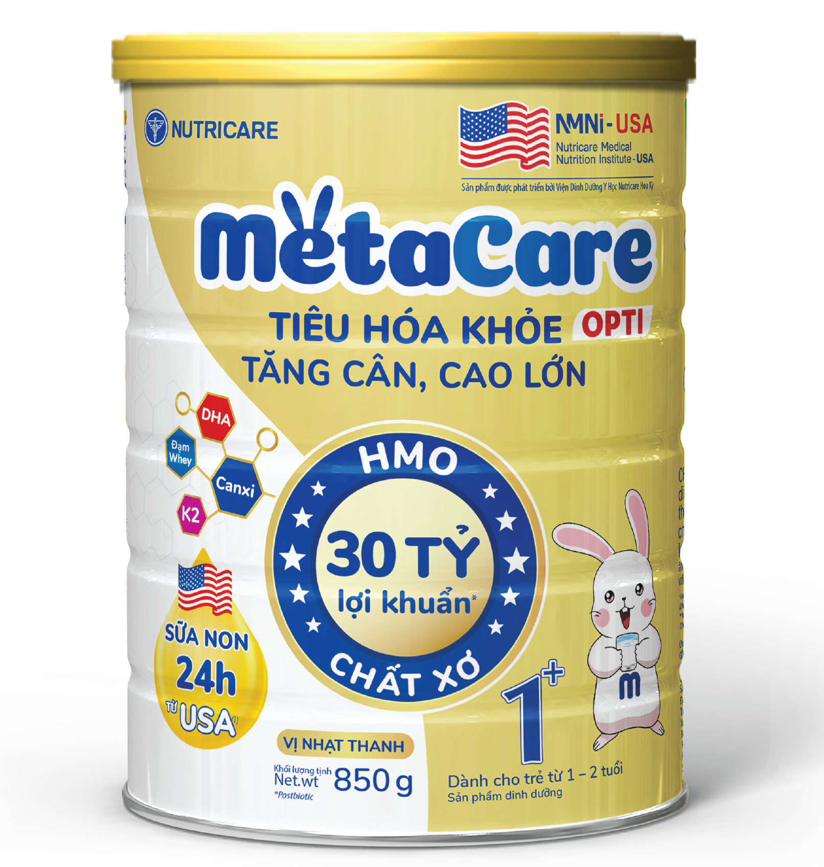 Sữa MetaCare Opti Vàng 1+ 800g Cho Bé 1-2 Tuổi
