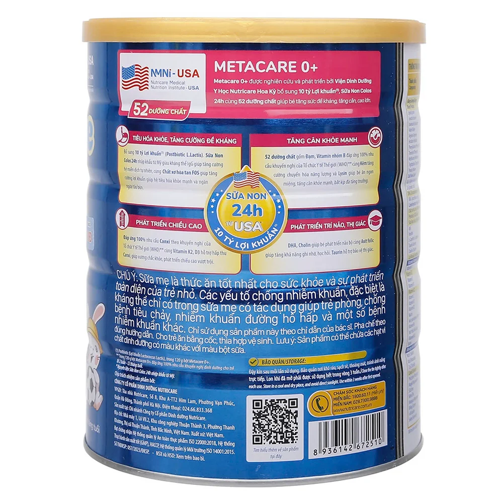 Sữa MetaCare Eco Xanh 0+ 800g Cho Bé 0-12 Tháng
