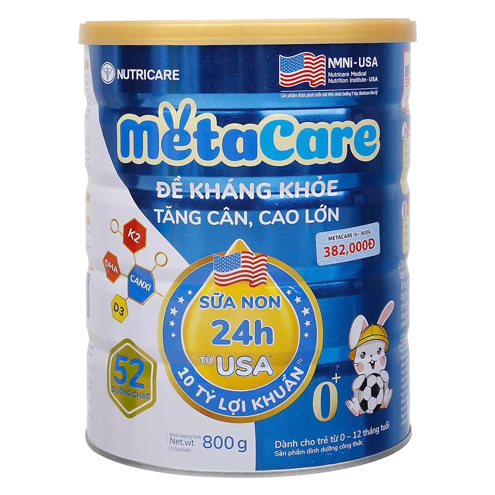 Sữa MetaCare Eco Xanh 0+ 800g Cho Bé 0-12 Tháng