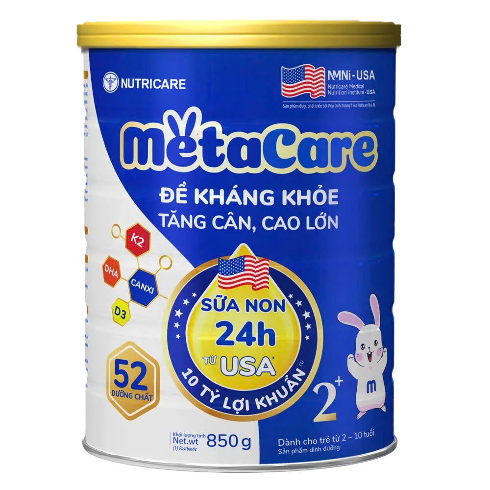 Sữa MetaCare Eco Xanh 2+ 800g Cho Bé 2-3 Tuổi