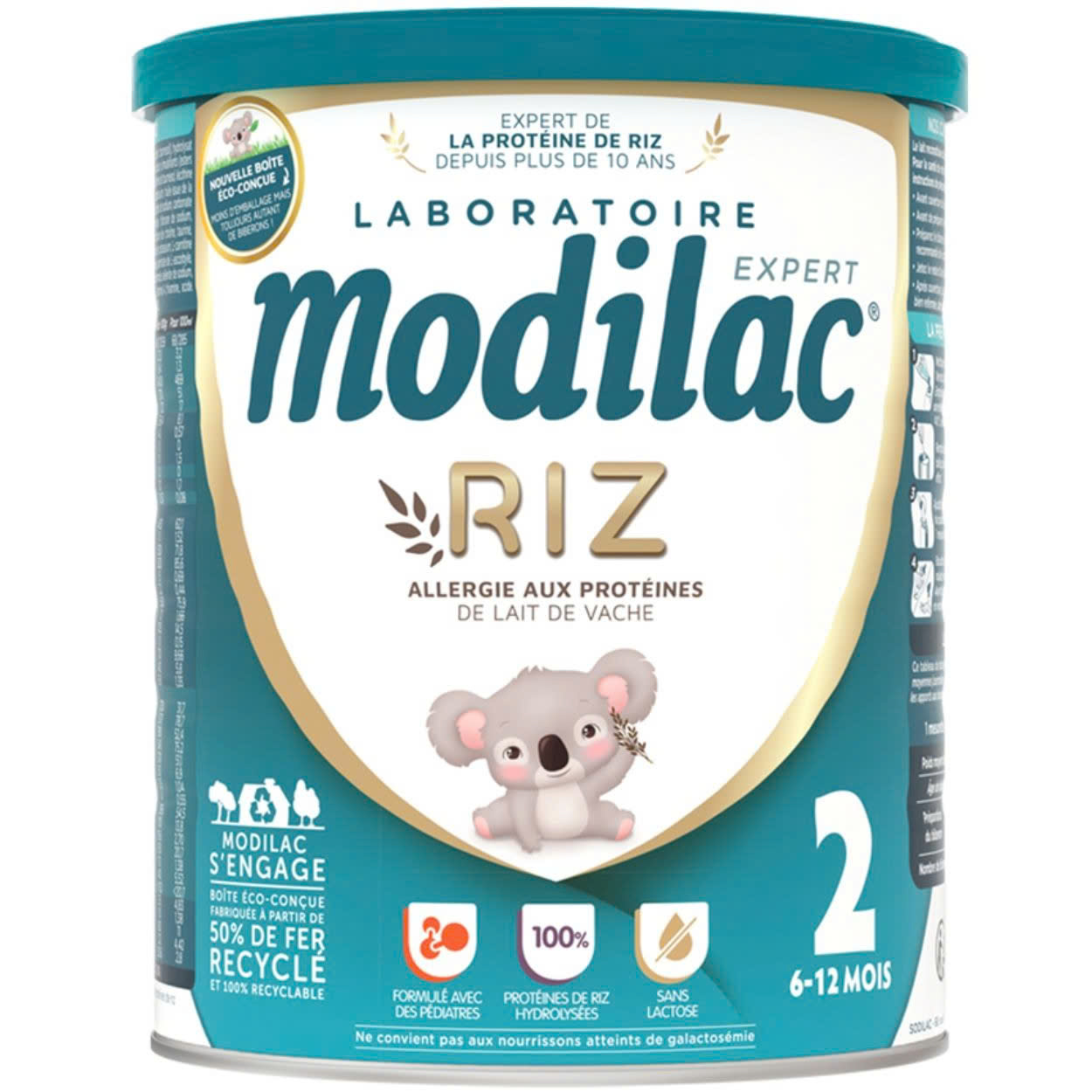 Sữa Modilac Expert Riz số 2 dành cho trẻ dị ứng đạm bò 800g (Từ 6-12 tháng)