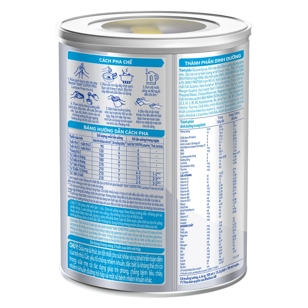 Sữa NAN EXPERT PRO Lactose Free 380g Cho Trẻ Tiêu Chảy