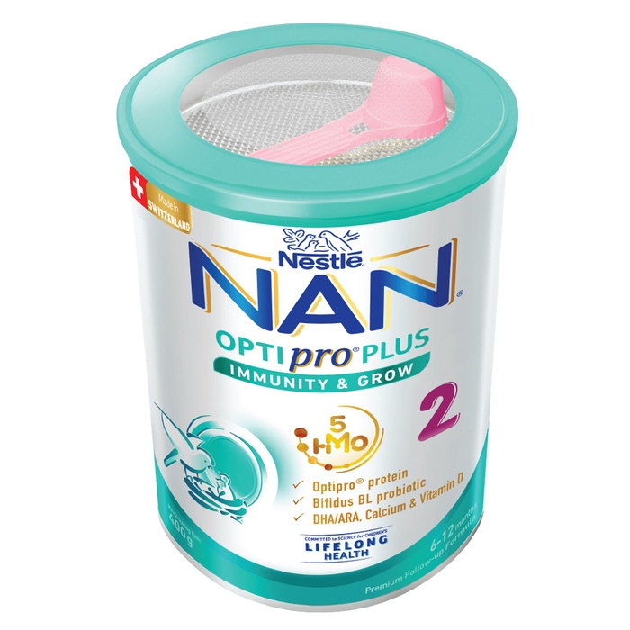 Sữa Nan Optipro Plus số 2 5HMO 400g (6-12 tháng)