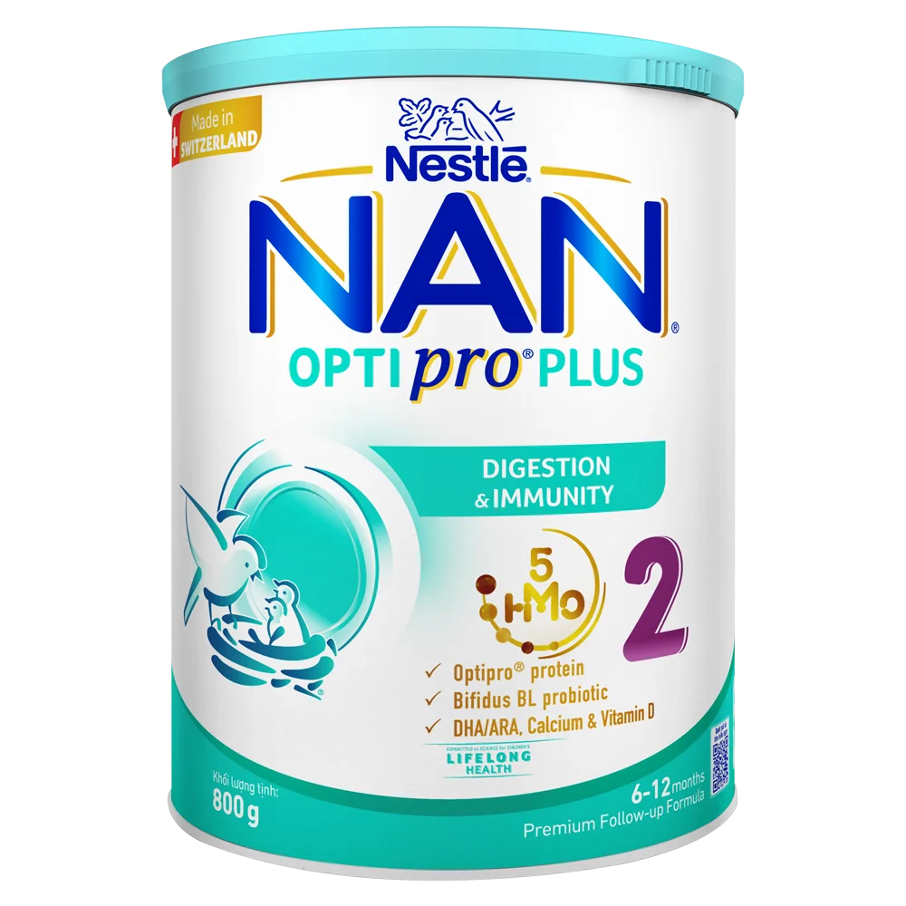 Sữa NAN Optipro Số 2 800g Cho Bé 6-12 Tháng