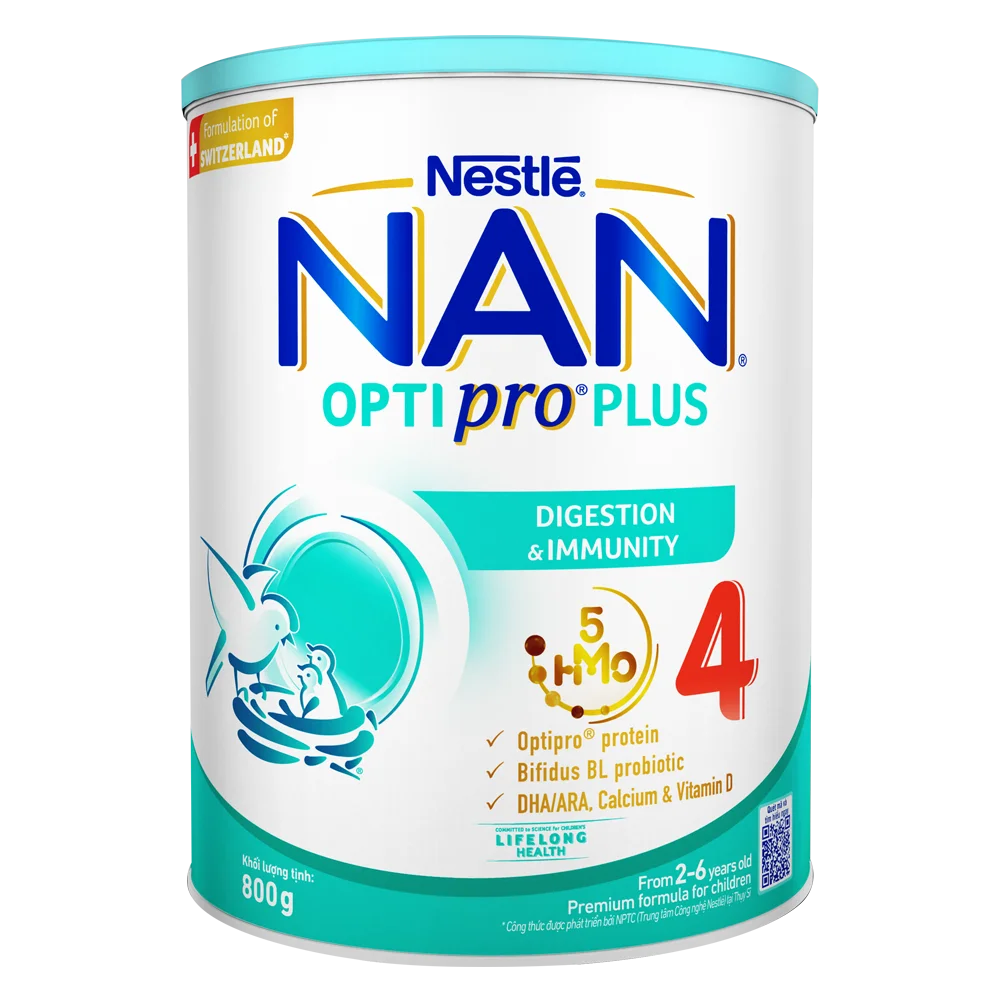 Sữa NAN Optipro Số 4 800g Cho Bé 2-6 Tuổi