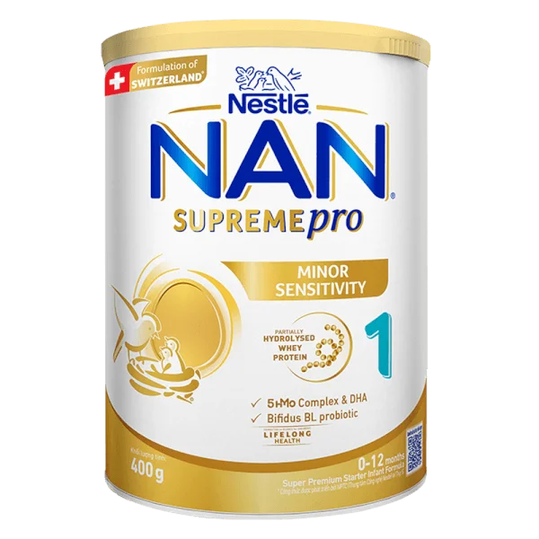 Sữa NAN SupremePro Số 1 400g Cho Bé 0-12 Tháng