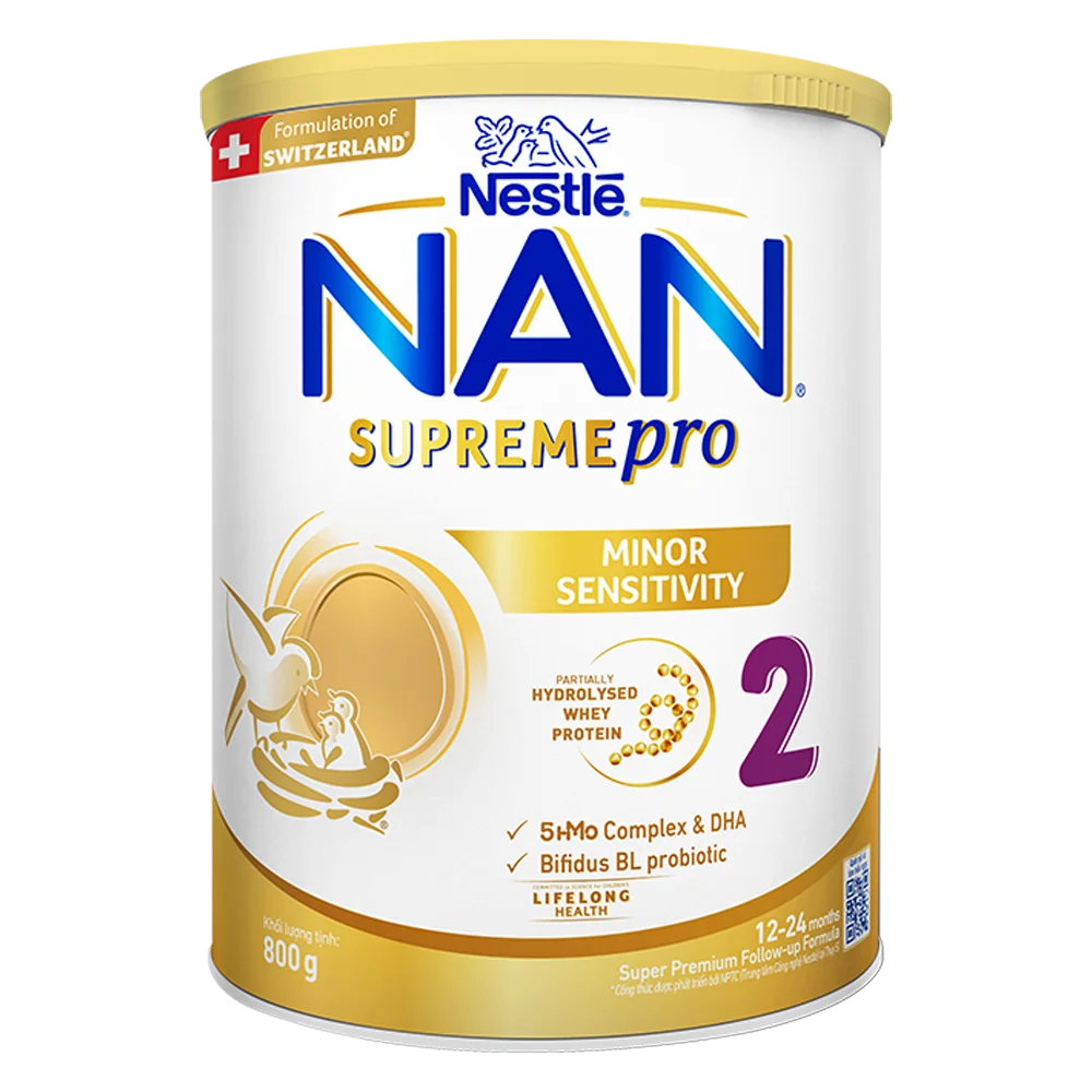 Sữa NAN SupremePro Số 2 800g Cho Bé 12-24 Tháng