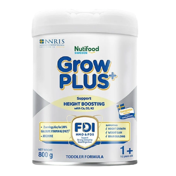 Sữa Nutifood GrowPLUS+ Bạc 1+ 800g – Giúp Bé Cao Lớn Vượt Trội