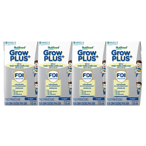 Thùng 24 Hộp Sữa Pha Sẵn GrowPLUS+ Cao Lớn Vượt Trội 110ml