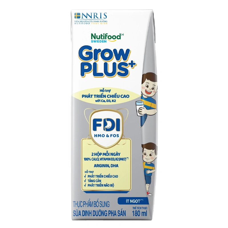 Thùng 24 Hộp Sữa Pha Sẵn GrowPLUS+ Cao Lớn Vượt Trội 180ml