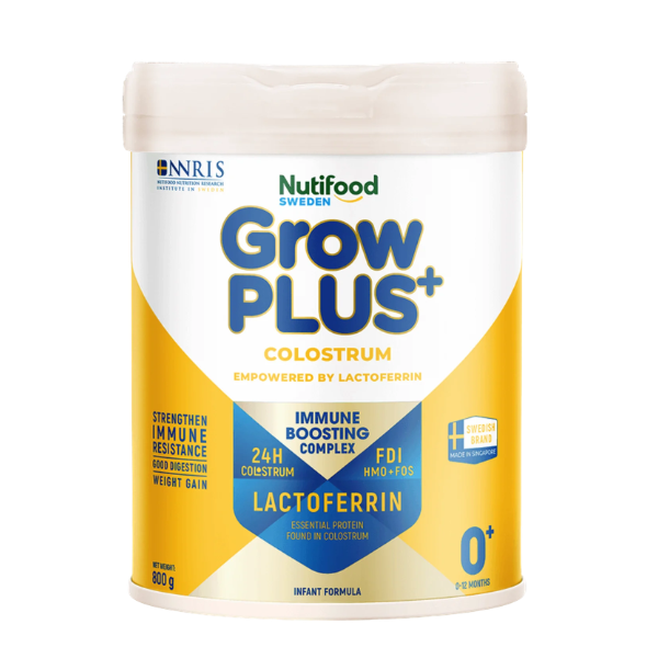 Sữa Nutifood GrowPLUS+ Colostrum Lactoferrin 0+ 800g – Tăng Đề Kháng Cho Bé