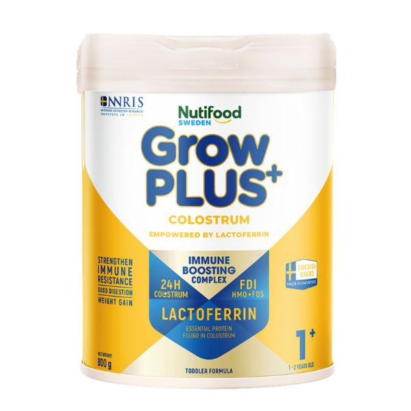 Sữa Nutifood GrowPLUS+ Colostrum Lactoferrin 1+ 800g – Tăng Đề Kháng Cho Bé 1-2 Tuổi