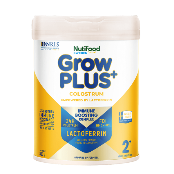 Sữa Nutifood GrowPLUS+ Colostrum Lactoferrin 2+ 800g – Tăng Đề Kháng Cho Bé Trên 2 Tuổi