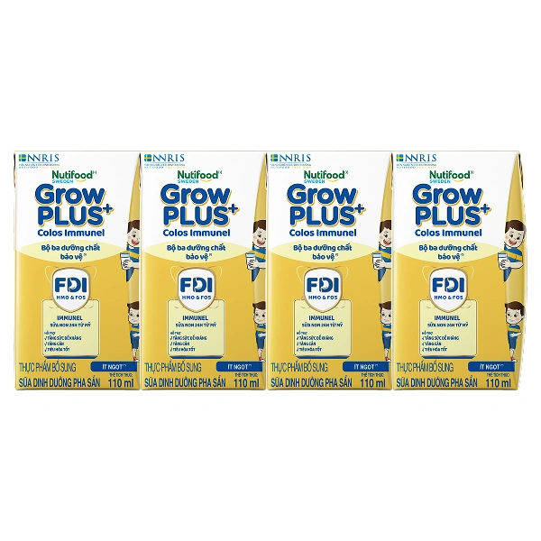Thùng 24 Hộp Sữa Pha Sẵn GrowPLUS+ Vàng Immunel 110ml