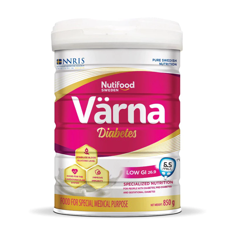 Sữa Värna Diabetes Hỗ trợ người Tiểu Đường 850g
