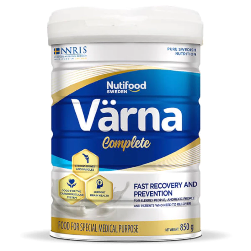 Sữa bột Varna Complete Lon 850g - Phòng ngừa & phục hồi nhanh cho người lớn tuổi