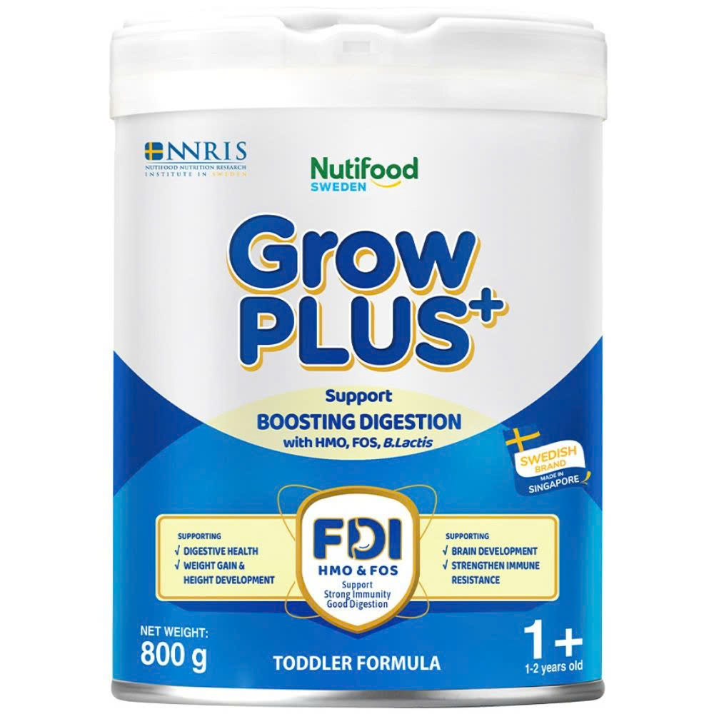 Sữa Nutifood GrowPLUS+ Xanh 1+ 800g – Bé Tiêu Hóa Tốt, Ăn Ngon