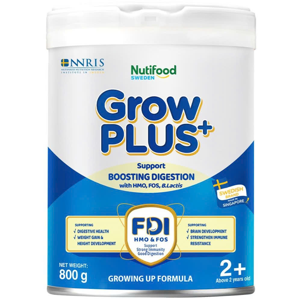 Sữa Nutifood GrowPLUS+ Xanh 2+ 800g – Bé Tiêu Hóa Tốt, Tăng Cân Khỏe