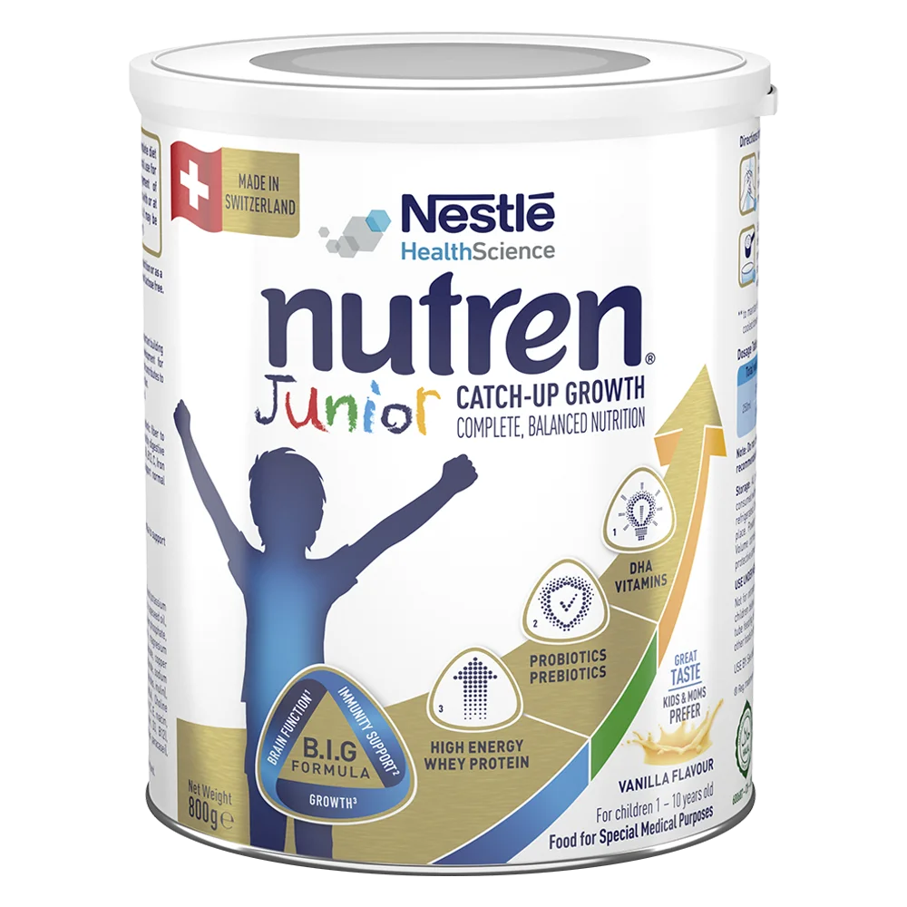 Sữa Nutren Junior Lon 800g (1-10 Tuổi)