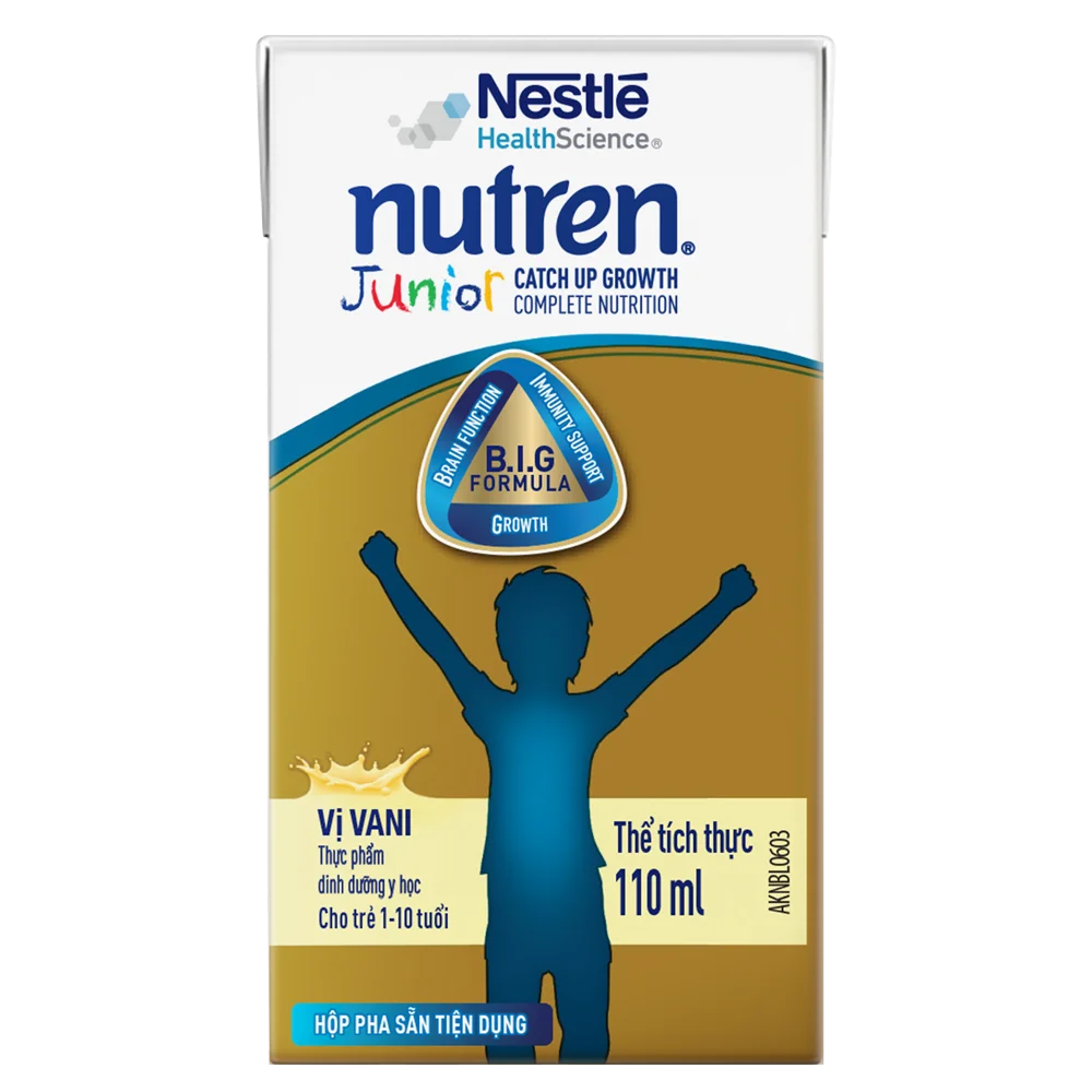 Thùng 36 Hộp Sữa Nutren Junior Pha Sẵn 110ml