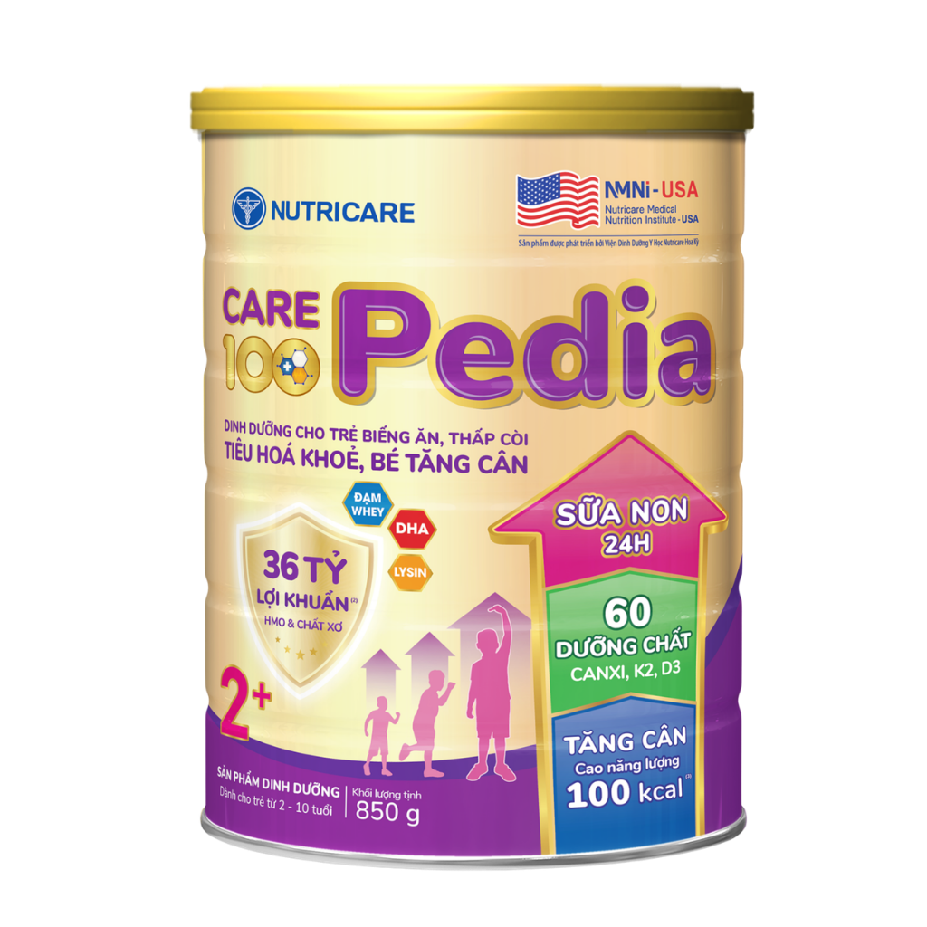 Sữa Nutricare Pedia 2+ 850g Cho Trẻ Biếng Ăn 2-10 Tuổi