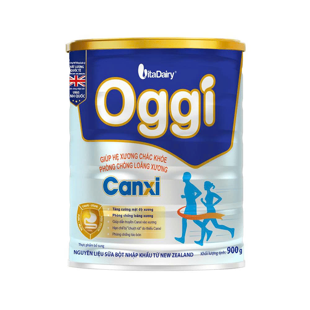 Sữa Oggi Canxi 900g – Hỗ Trợ Xương Chắc Khỏe & Ngừa Loãng Xương