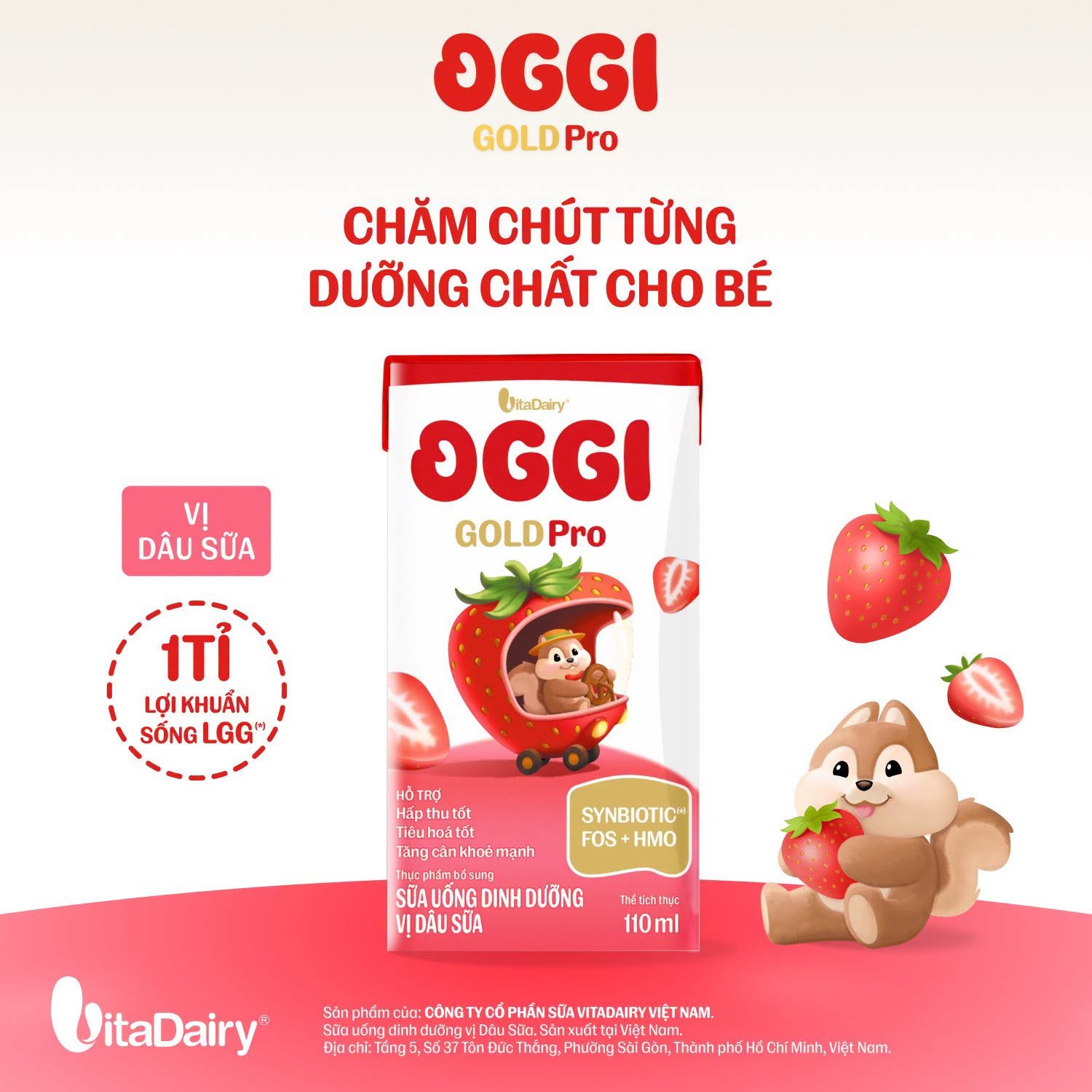 Thùng 24 Hộp Sữa Chua Uống Hương Dâu Sữa Oggi 110ml