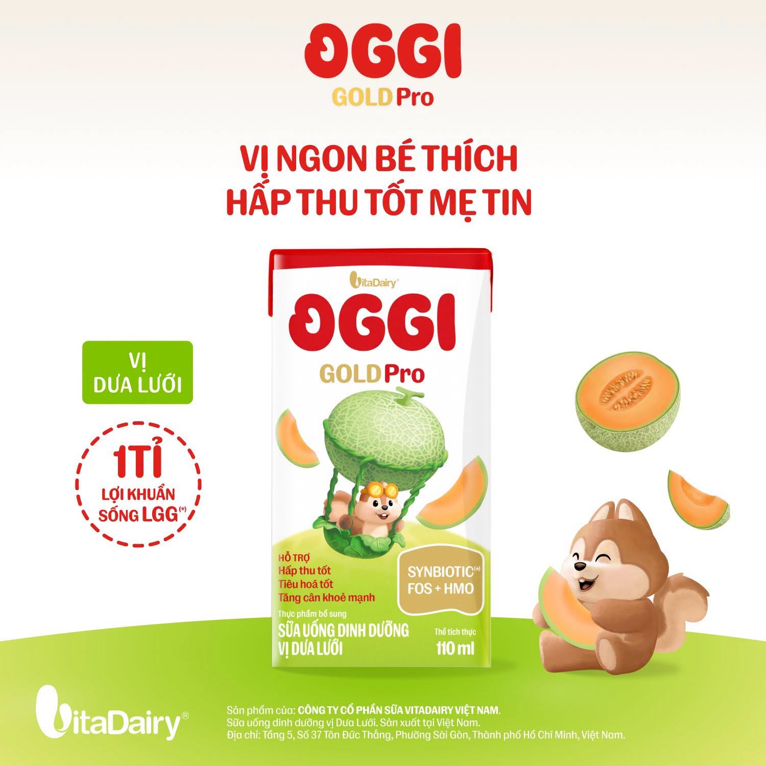 Thùng 24 Hộp Sữa Chua Uống Hương Dưa Lưới Oggi 110ml