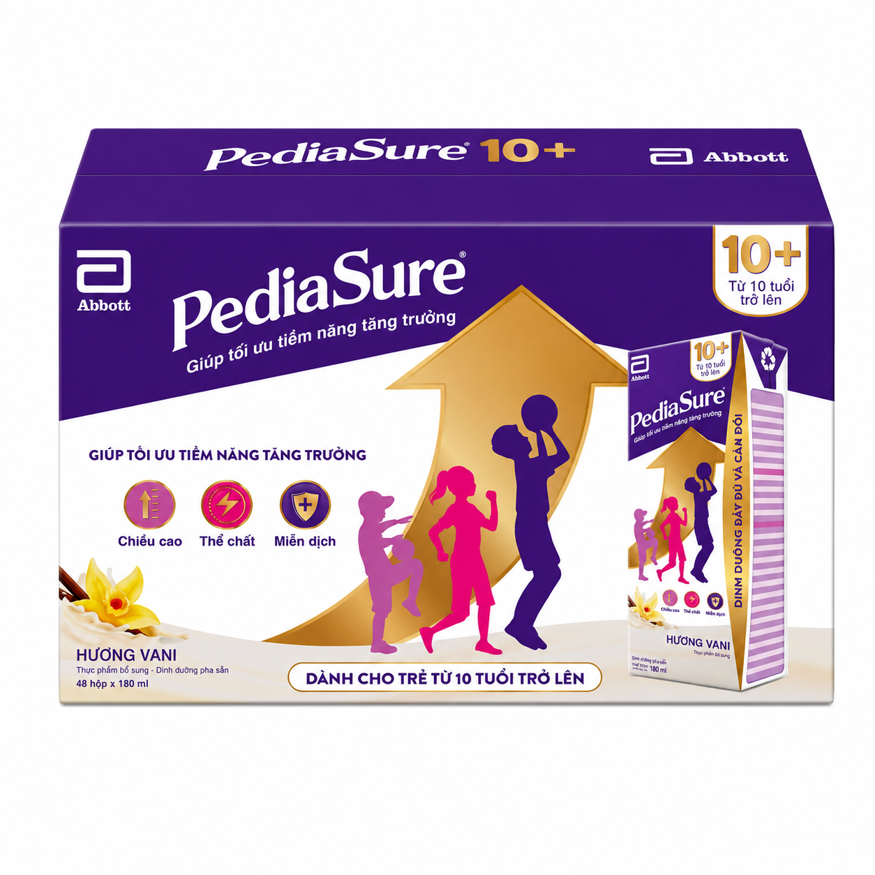 Thùng sữa pha sẵn Pediasure 10+ hộp 180ml cho trẻ trên 10 tuổi