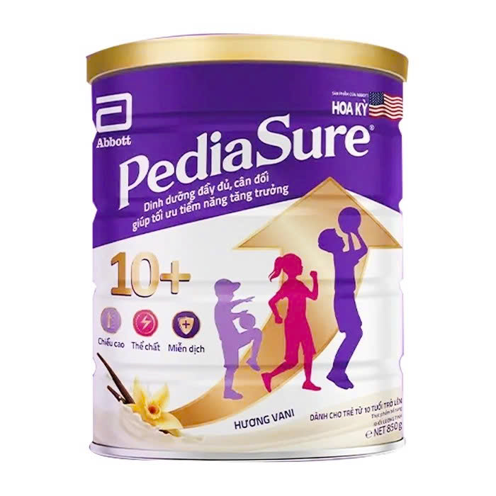 Sữa bột Pediasure 10+ lon 800g cho trẻ trên 10 tuổi