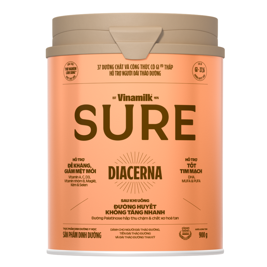 Sữa Sure Diacerna Lon 900g – Dinh Dưỡng Ổn Định Đường Huyết