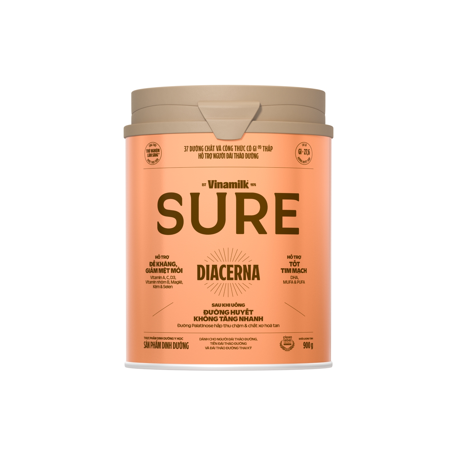 Sữa Sure Diacerna Lon 900g – Dinh Dưỡng Ổn Định Đường Huyết