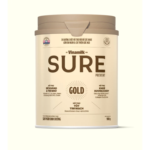 Sữa Sure Prevent Gold Lon 900g – Dinh Dưỡng Phục Hồi Sức Khỏe Toàn Diện