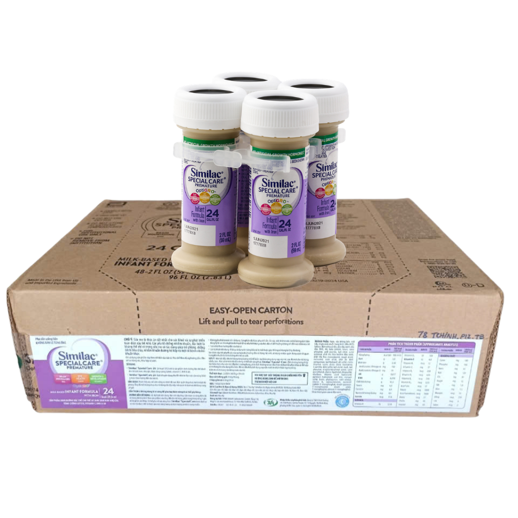 Thùng 48 Ống Sữa Pha Sẵn Similac 24kcal Cho Trẻ 0-12 Tháng